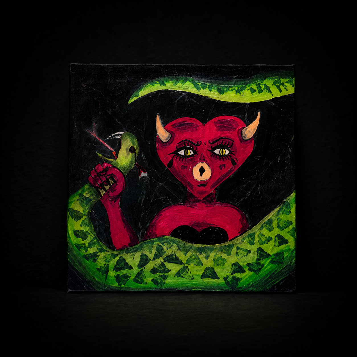Devil Doll | Original Acrylic Painting