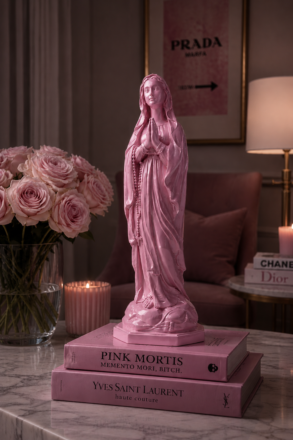 MORTIS MADONNA | Marble Velvet Pink