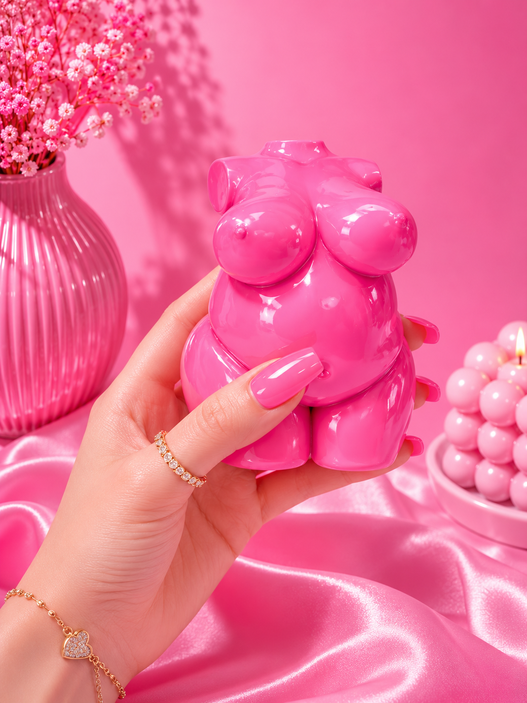 BODY OBJECT | Curved Form | Candy Pink