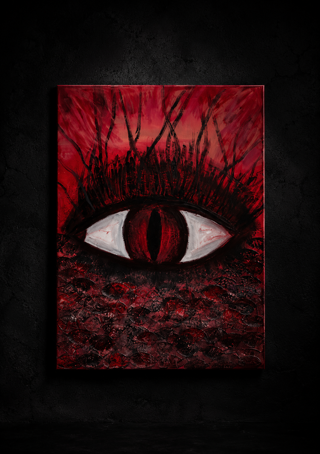 RED OMEN | Original Acrylic Painting