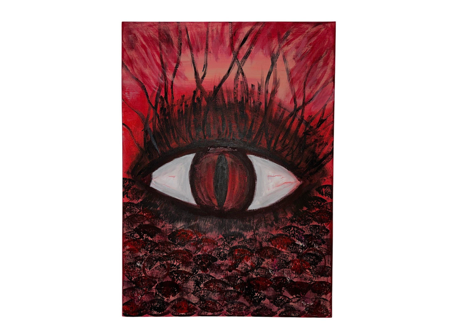 RED OMEN | Original Acrylic Painting