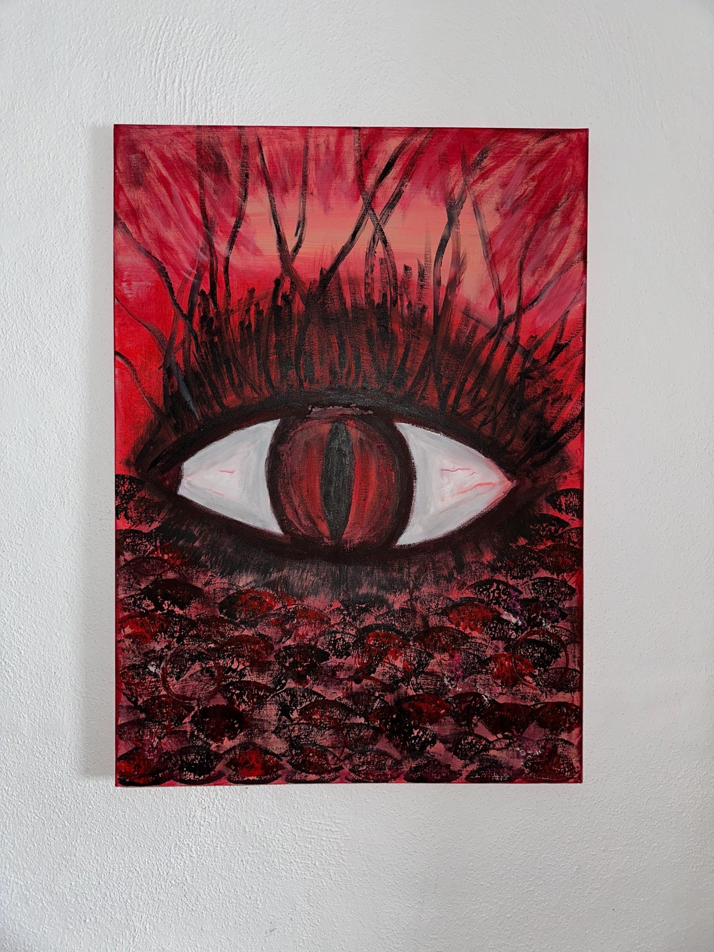 RED OMEN | Original Acrylic Painting