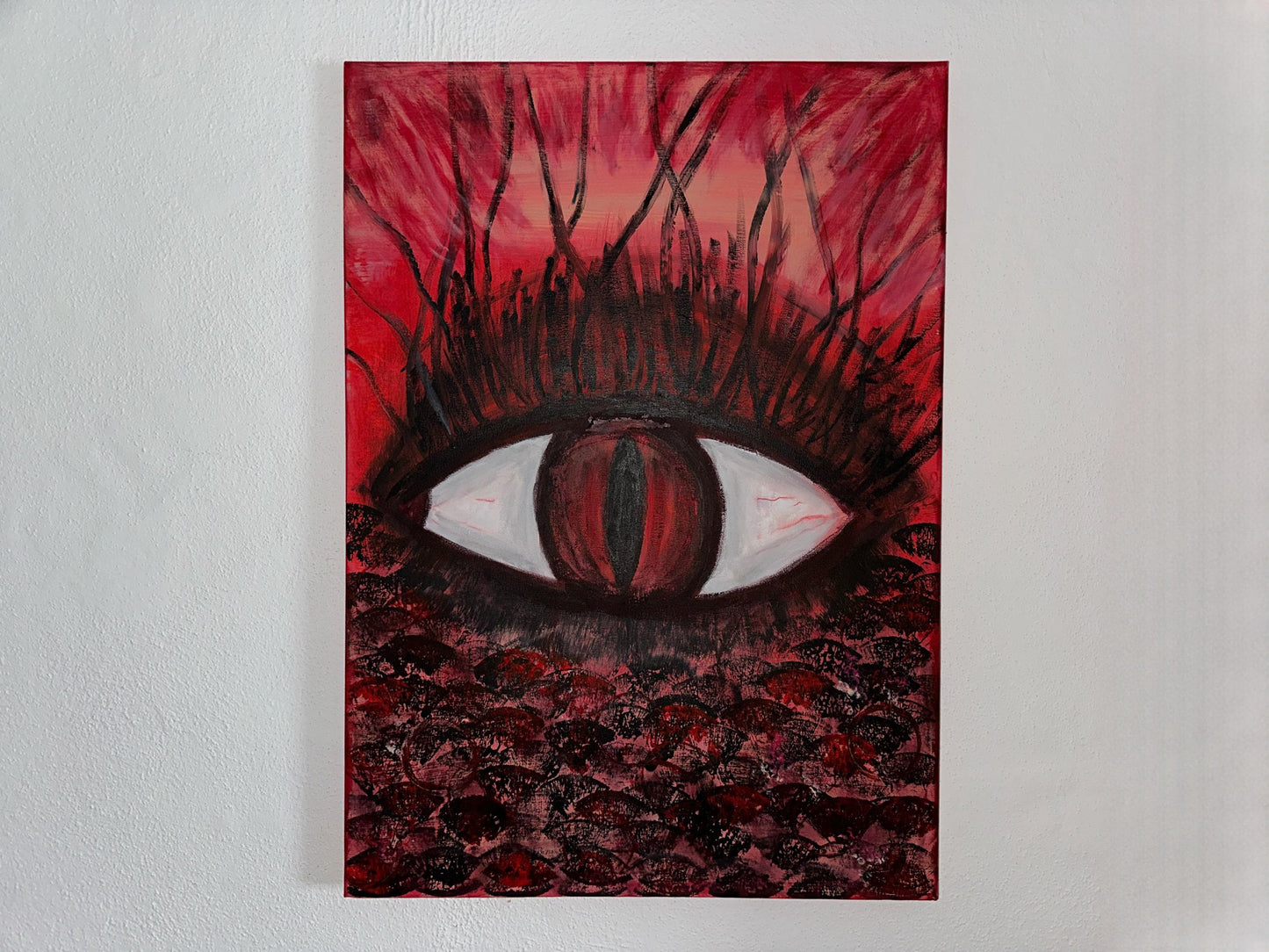 RED OMEN | Original Acrylic Painting