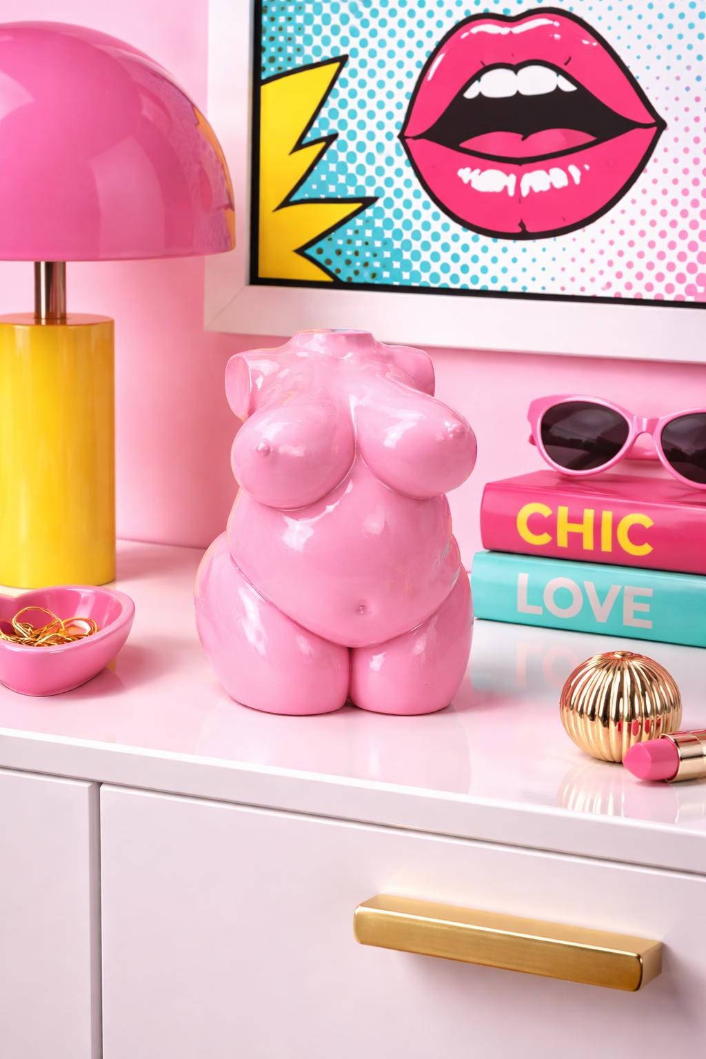 BODY OBJECT | Curved Form | Velvet Pink