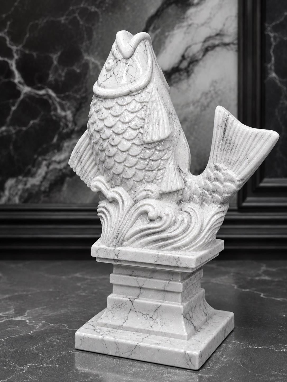 LIQUID KOI | Marble Gallery White
