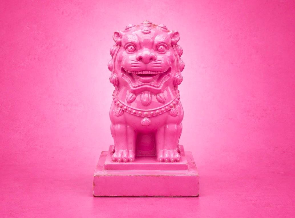 GUARDIAN LION | Candy Pink